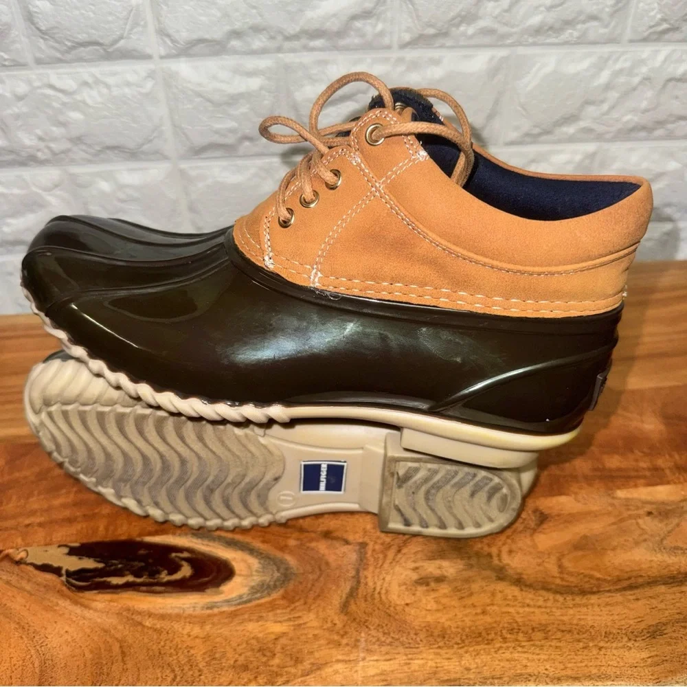 Tommy Hilfiger Men's Tan and Brown‎ Rain Boots